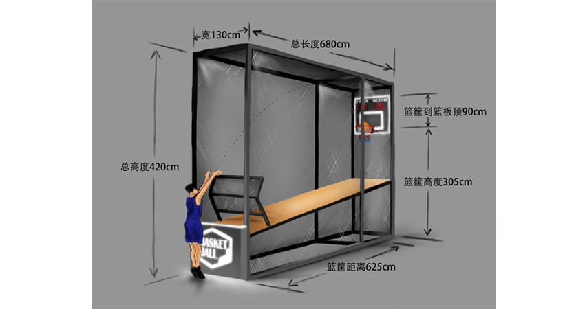 basketball arcade machine size wiki