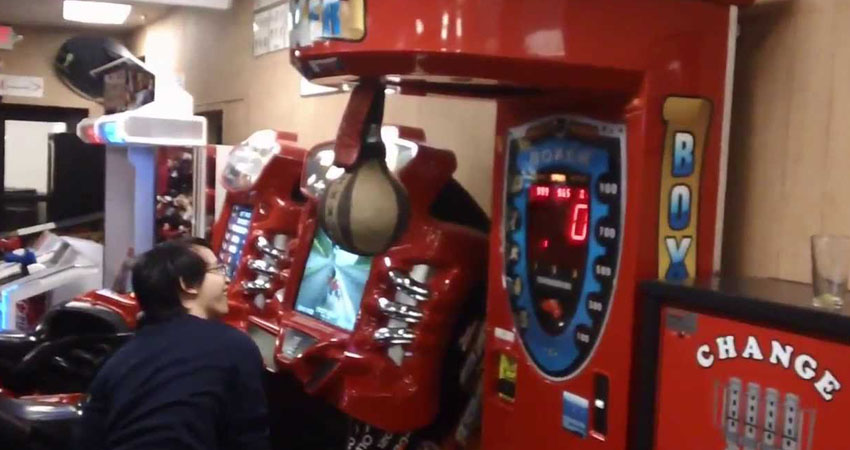 Birmingham's boxing arcade machine
